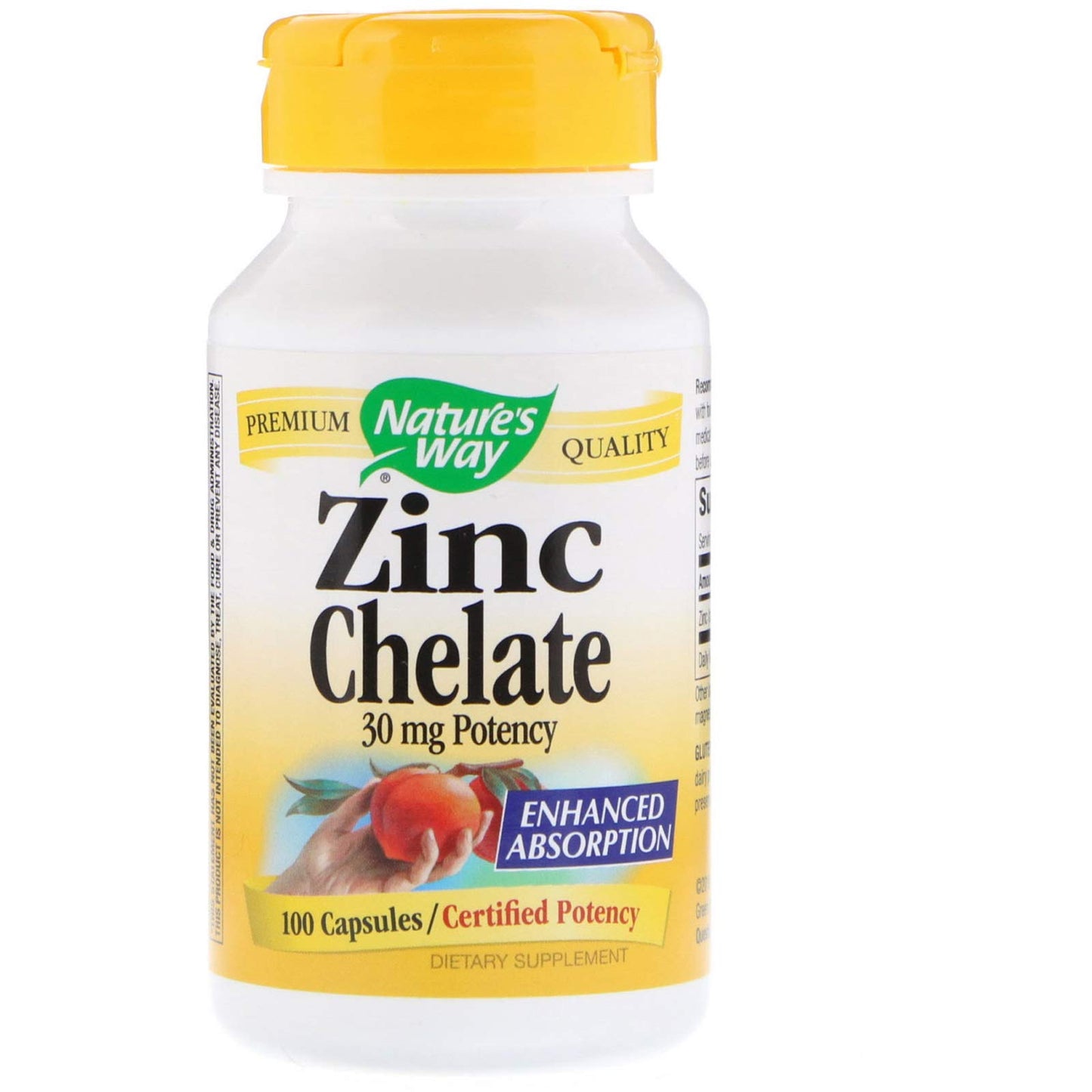 Nature's Way Zinc Chelate 30mg Capsules, 200 Count