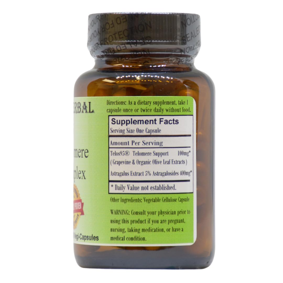 Barlowe's Herbal Elixirs Telos95 Telomere Support Complex Powder 60 Count