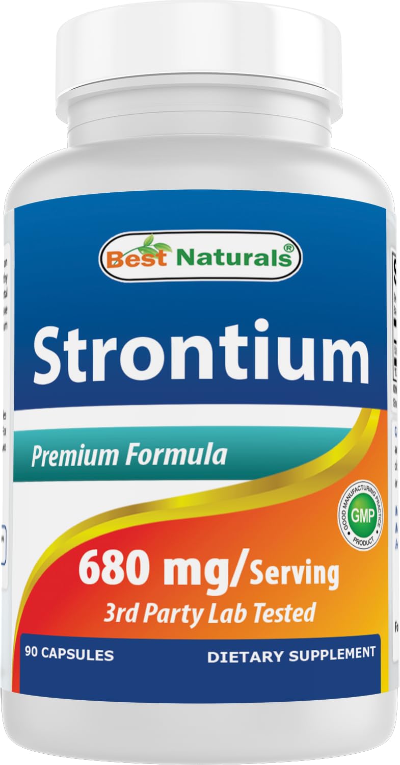 Best Naturals Strontium Bone Building Formula 680mg/serving Capsules 90 Capsules