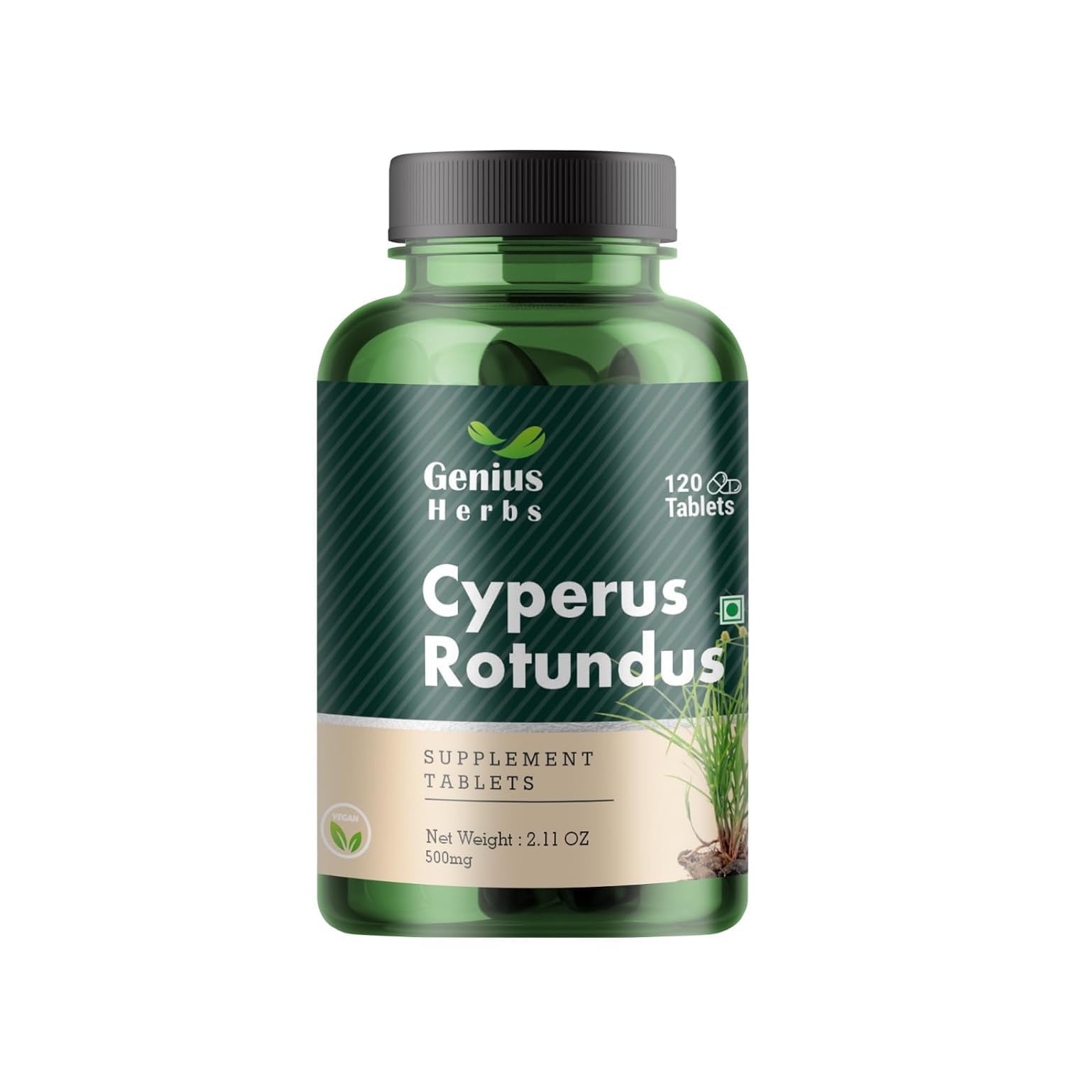 Generic Pub Cyperus Rotundus Tablets 500 mg, 120 Count