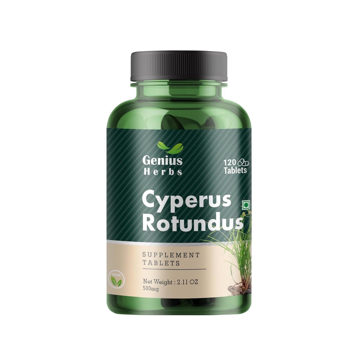 Generic Cyperus Rotundus Tablets 500 mg, 120 Count