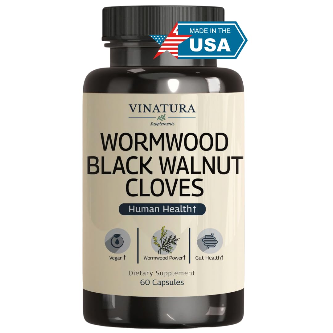 VINATURA Wormwood Black Walnut Clove Capsules 60 Capsules