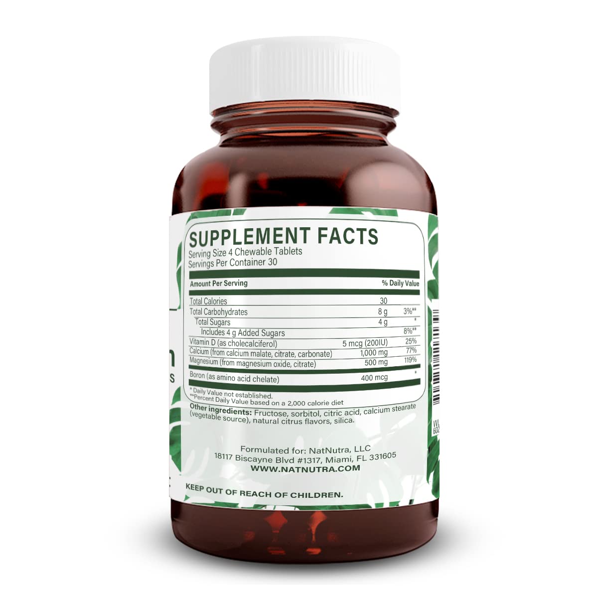 Natural Nutra Calcium Supplement Tablet, 120 Tablets