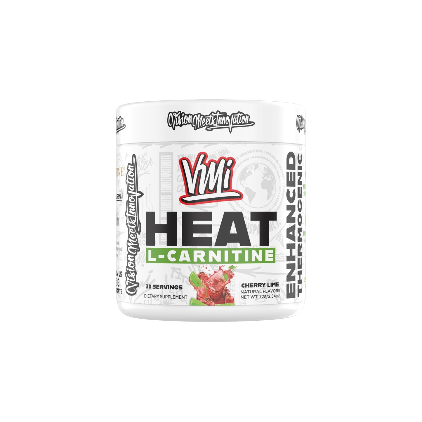 VMI Sports Heat L-Carnitine Powder Enhanced Thermogenic 2.54 oz