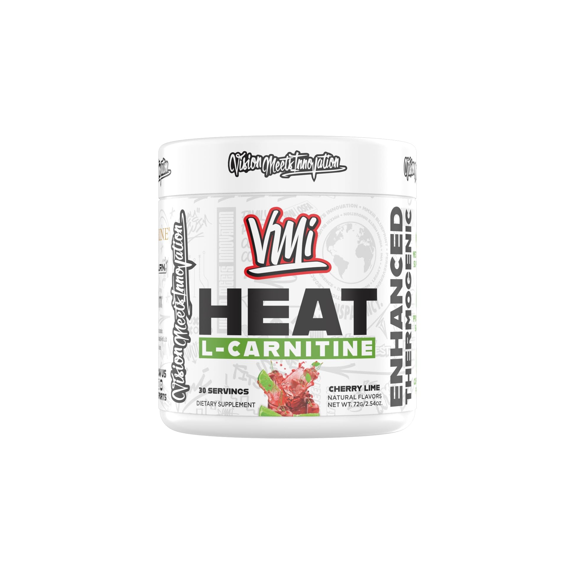 VMI Sports Heat L-Carnitine Powder Enhanced Thermogenic 2.54 oz