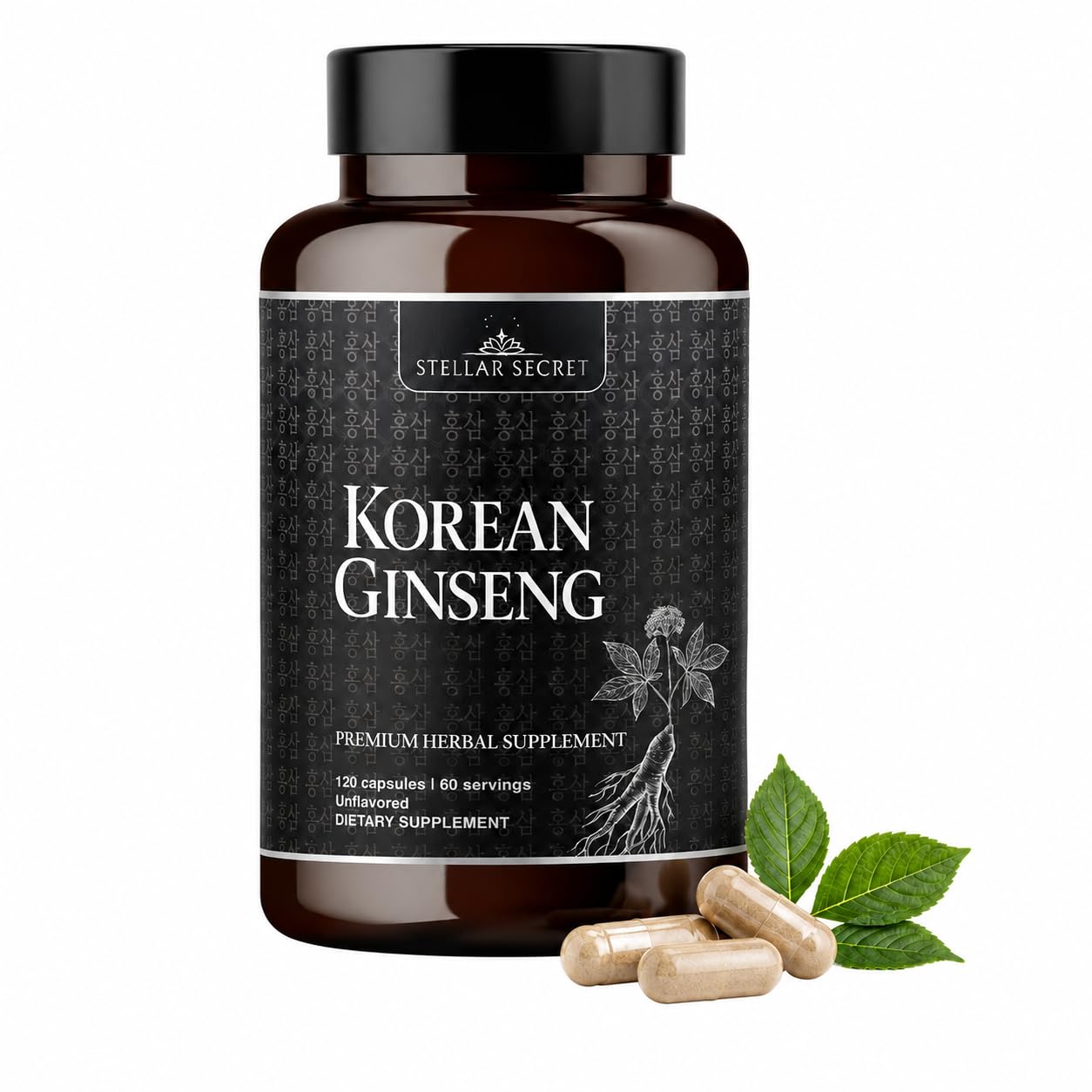 Stellar Secret Korean Red Ginseng Capsules, 120 Capsules