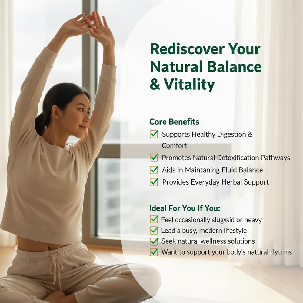 NOTO Body Dampness Relief Detoxification Capsules, 1 Count