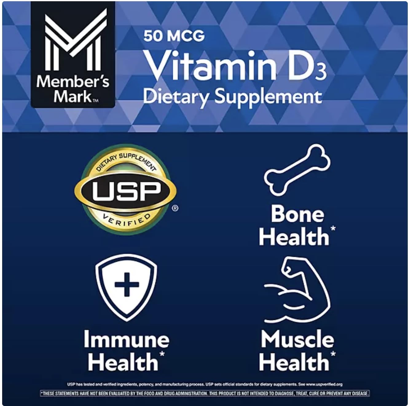 Generic Vitamin D3 50 mcg Softgels 400 Count