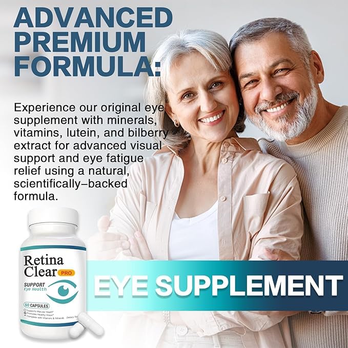 Vunexo Retina Clear Pro Eye Supplement Capsules 180 Count