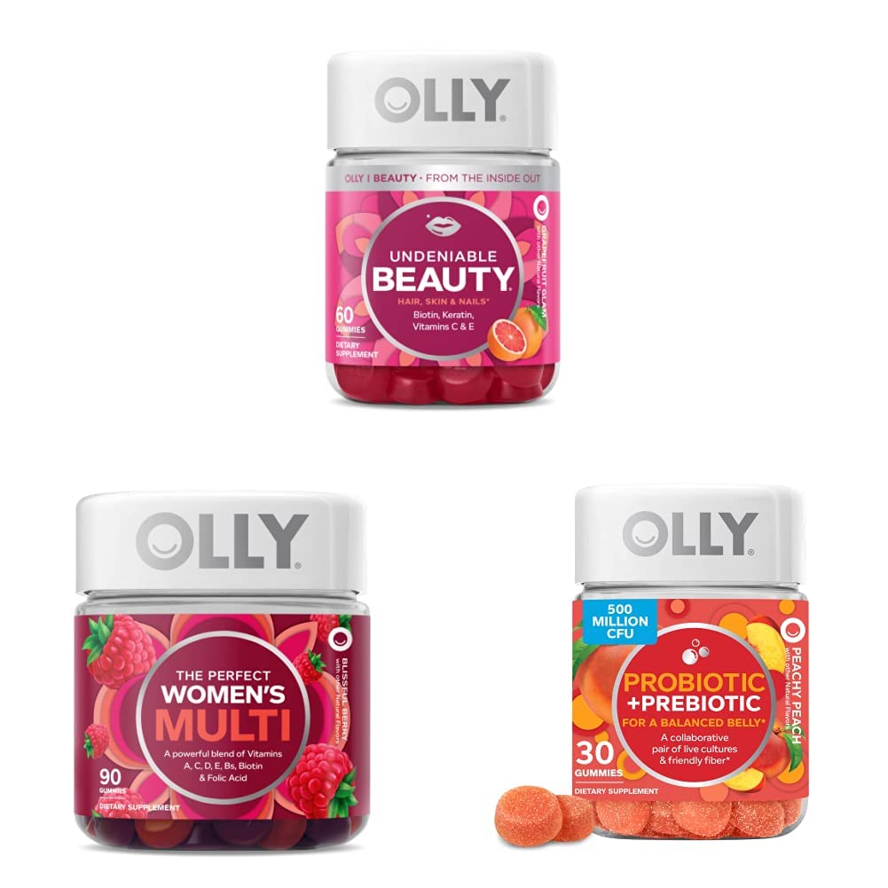 OLLY Undeniable Beauty for Hair, Skin, Nails Women's Multivitamin Gummy 1 Count