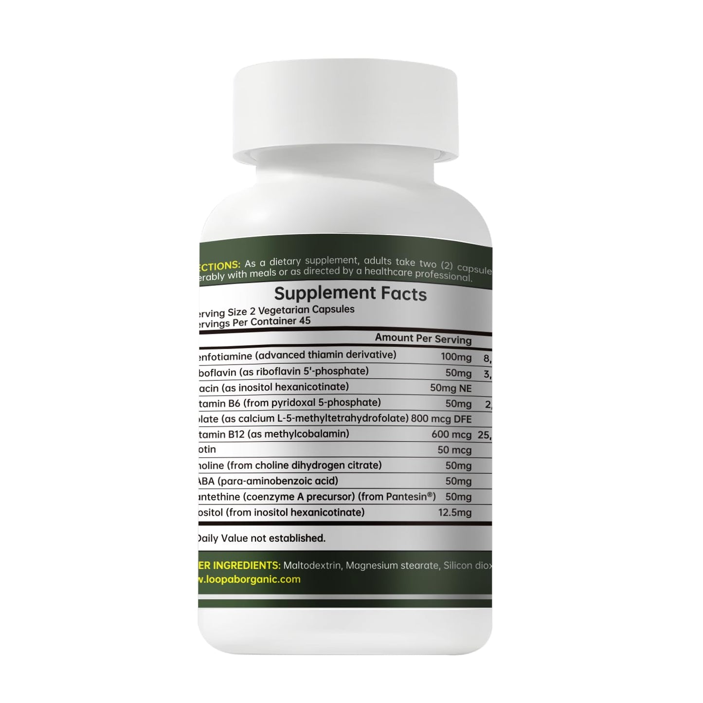 Loop AB organic B Complex 90 Capsules
