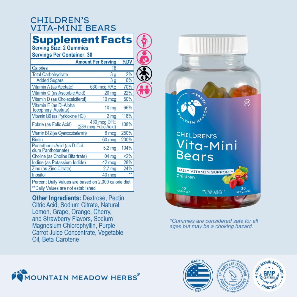 Mountain Meadow Herbs Vita-Mini Bears Gummy 60 Gummies