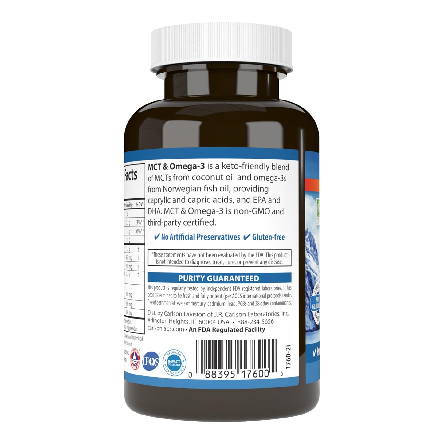 Carlson MCT & Omega-3 Softgels 60