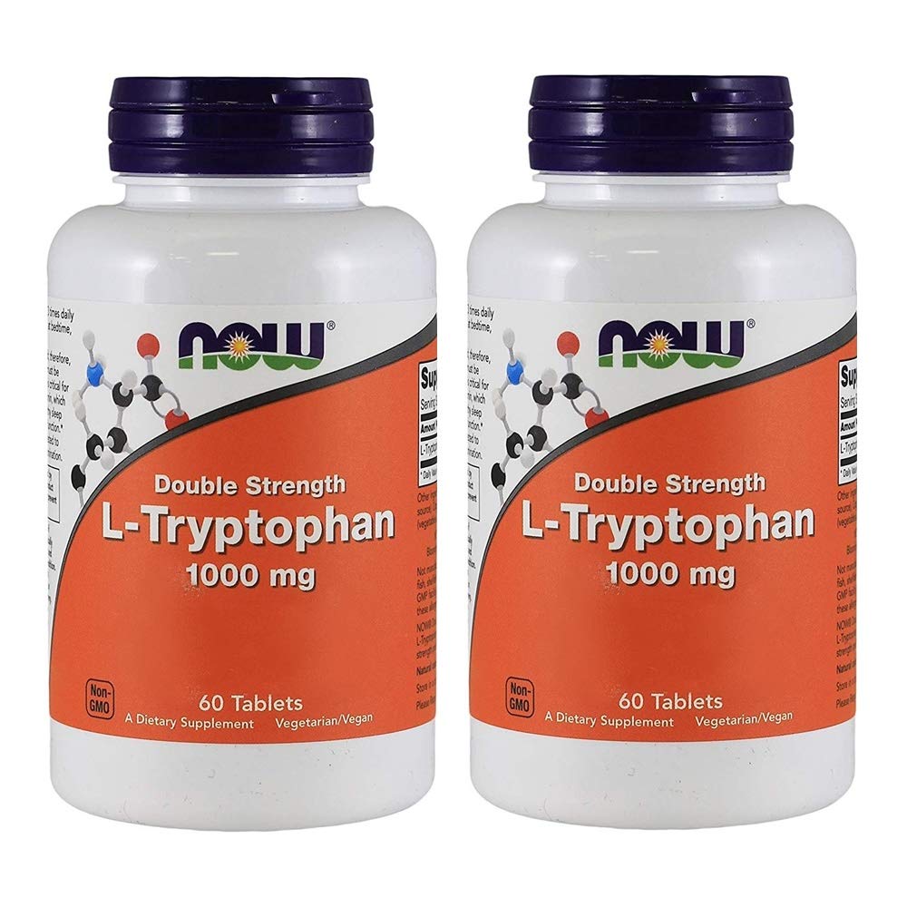 NOW Foods L-Tryptophan 1000mg Tablets, 120 Count
