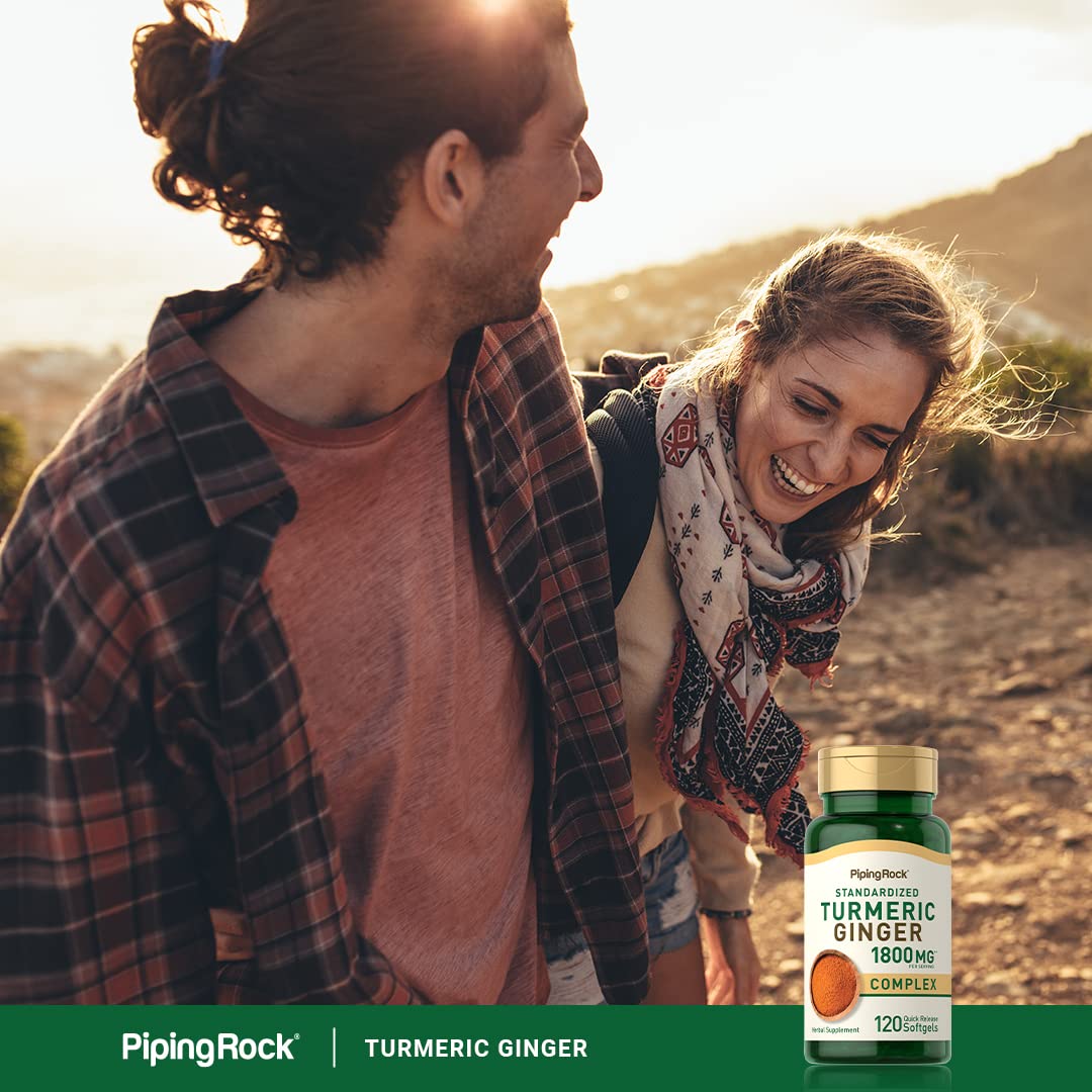 Piping Rock Turmeric and Ginger Supplement Softgel 120