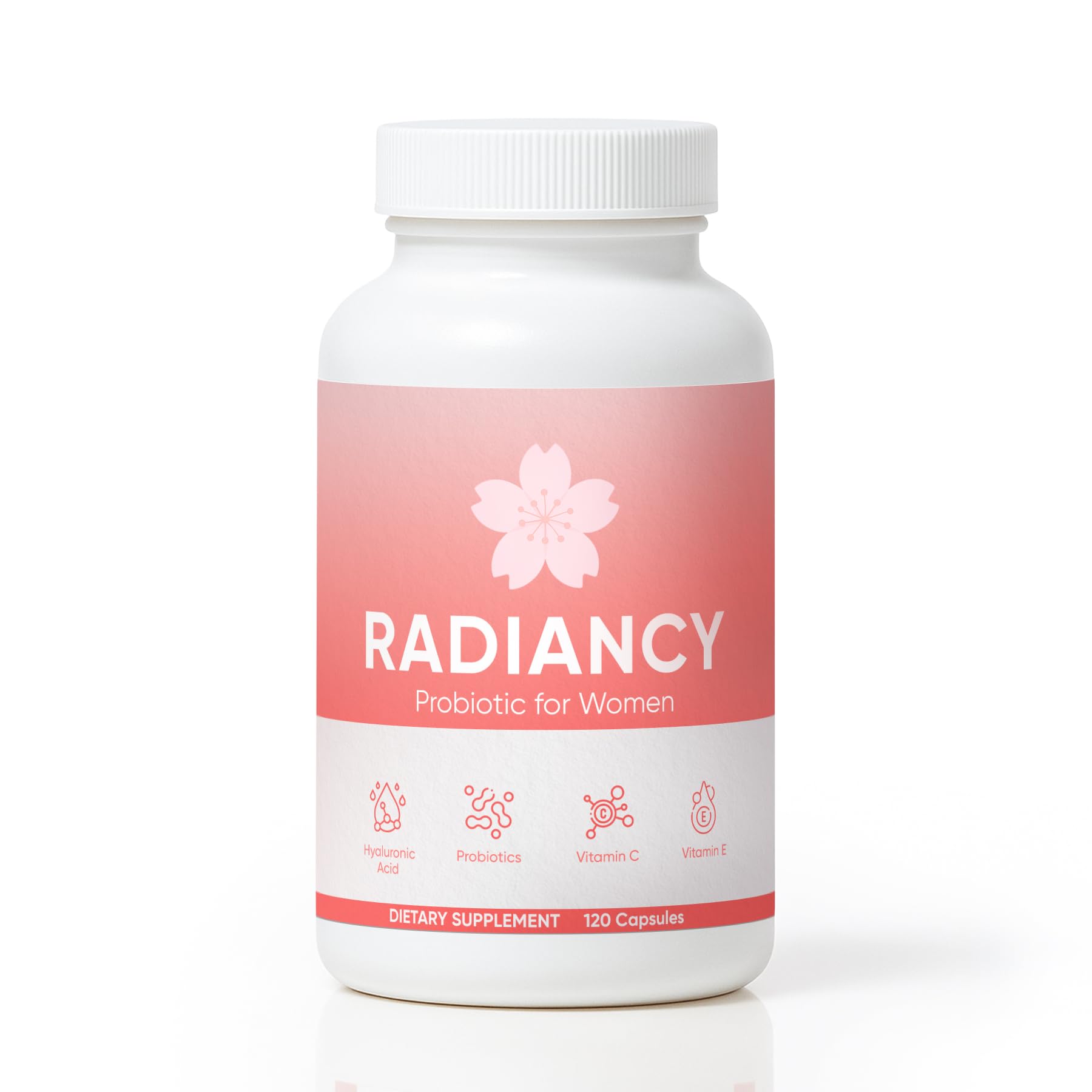 Minyang Radiancy Probiotic for Women, Daily Supplement with Multi-Collagen, Hyaluronic Acid, Prebiotics, Vitamin C, Capsule, 120 Count