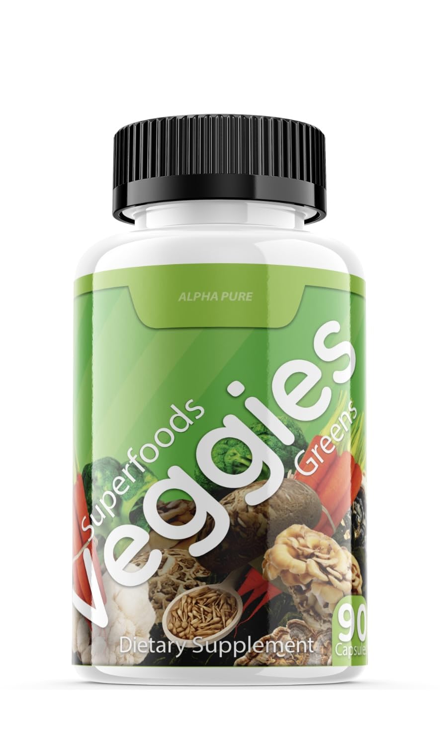 Alpha Pure Superfoods Greens & Veggies, Fruits and Reds Capsules 540 Capsules