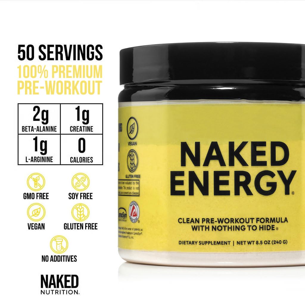 NAKED Energy - Pure Pre Workout Powder 8.2 oz