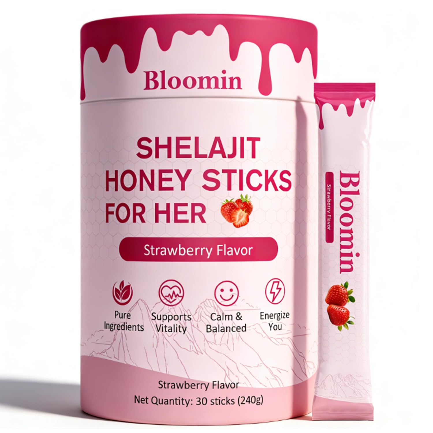 Belano Bloomin Honey Sticks Shilajit Gummies, 1 Count