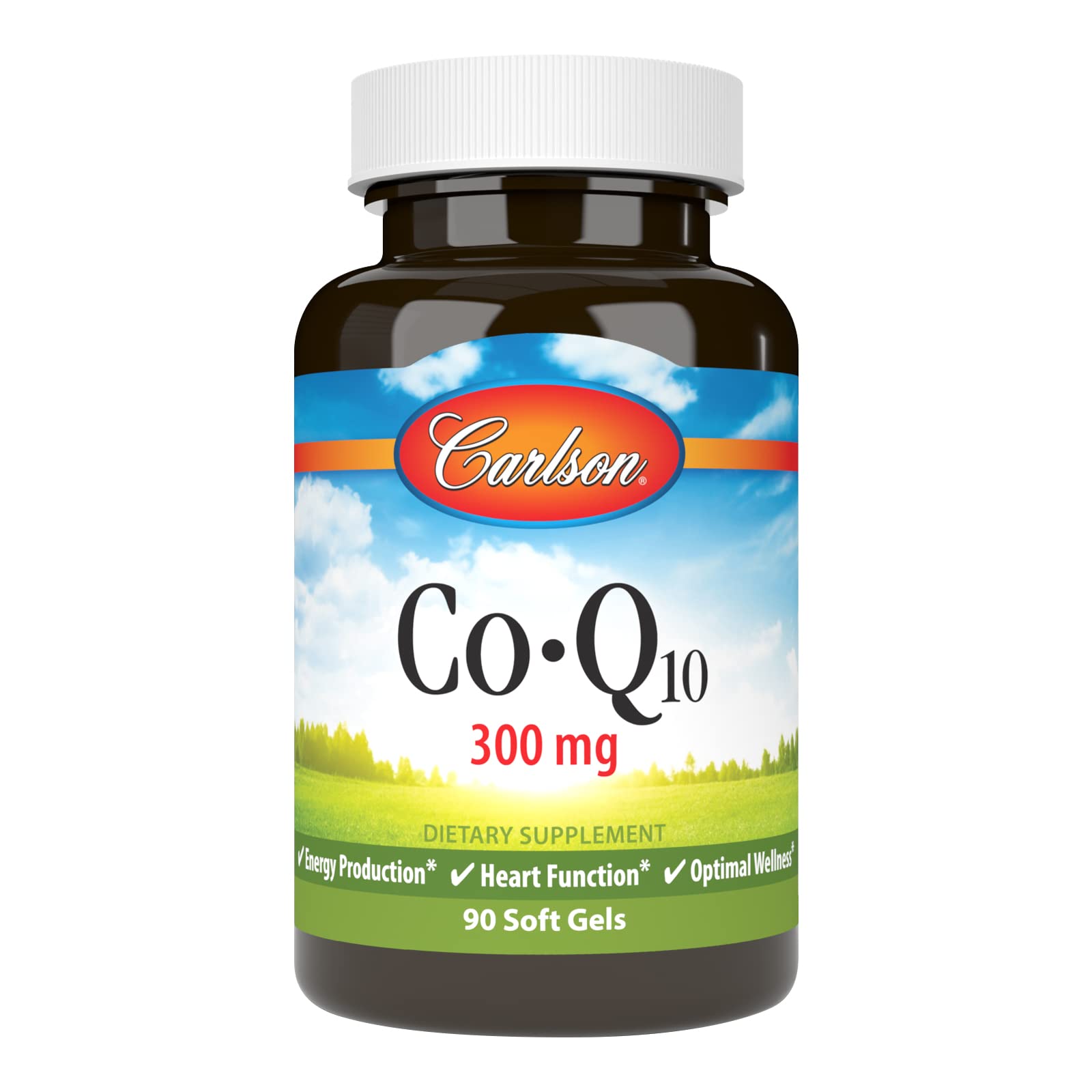 Carlson CoQ10 300mg Softgels, 90 Count