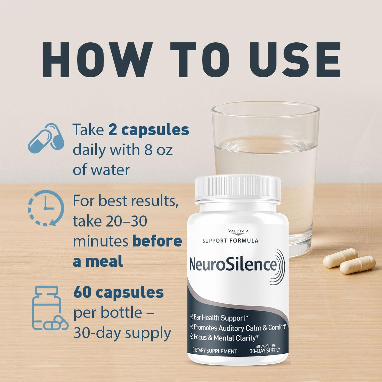 Valdivia Neurosilence Capsules 120 Capsules