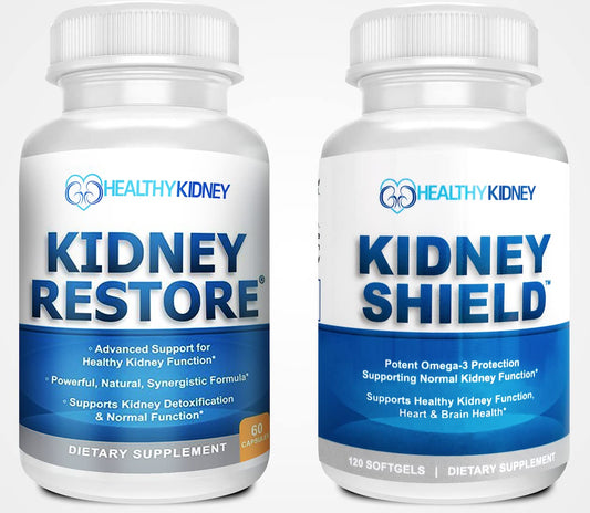 Kidney Restore Kidney Shield 2-Pack Bundle 120 Capsules