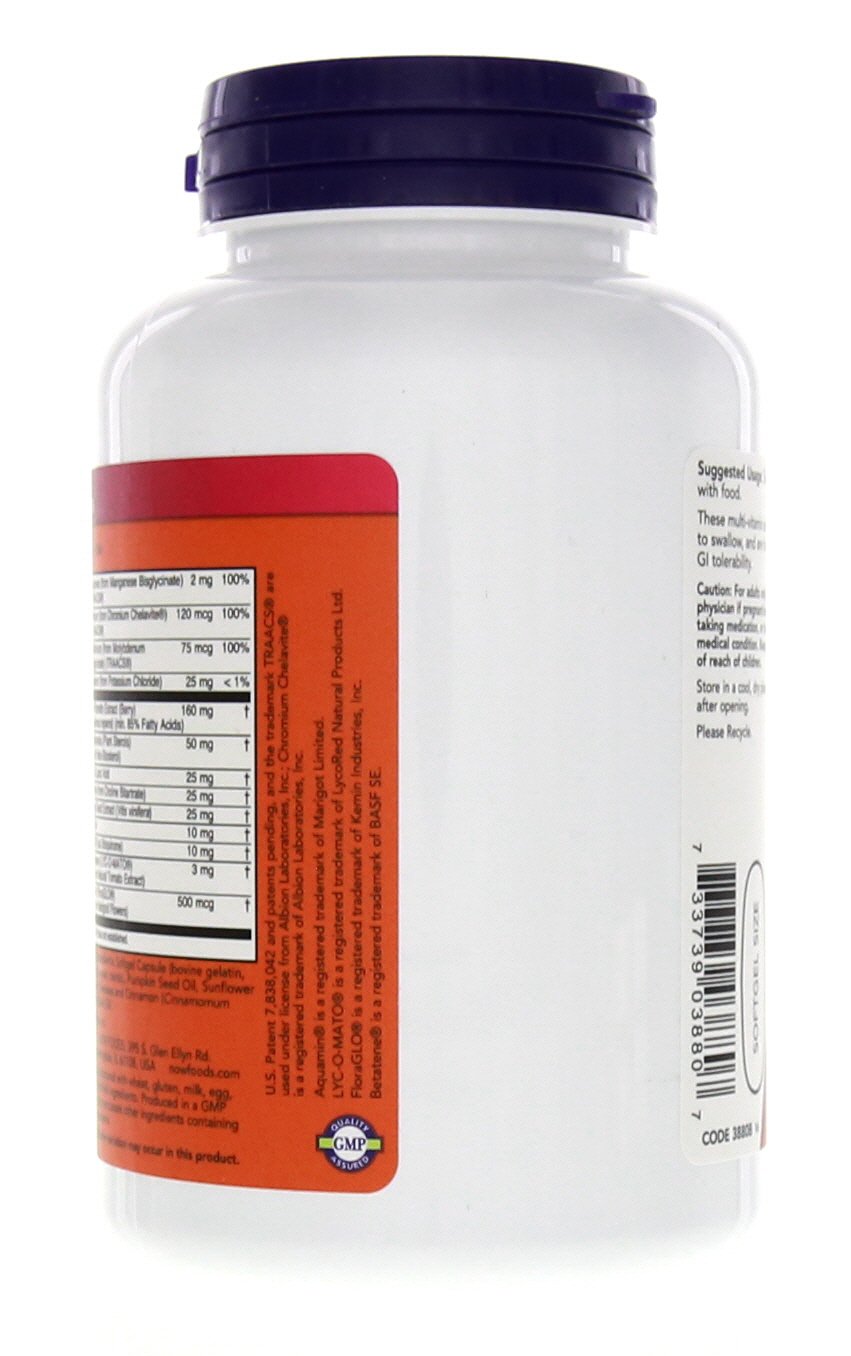 NOW Foods Adam Men's Multivitamin Softgels 180 Count
