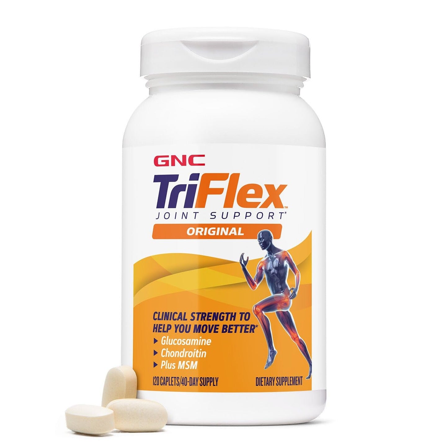 GNC TriFlex Joint, Bone & Cartilage Health Supplement Caplets, 120