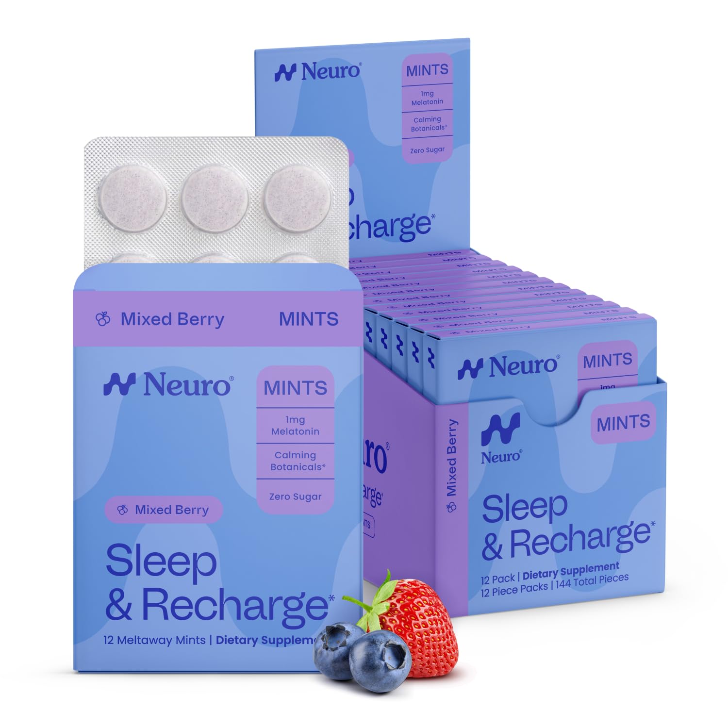 Neuro Sleep & Recharge Meltaway Mints Chewable, 12 Count