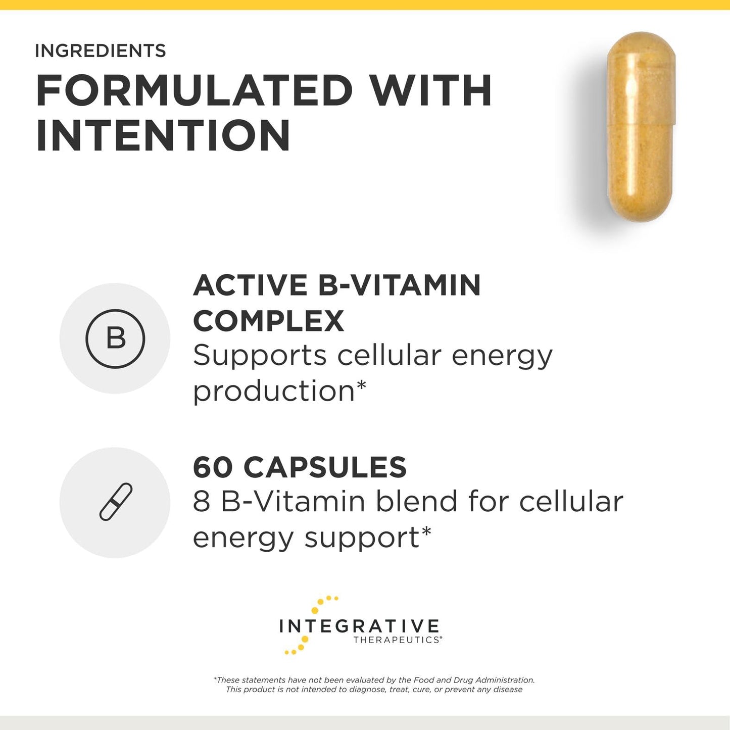 Integrative Therapeutics Active B-Complex Capsule 60 Count