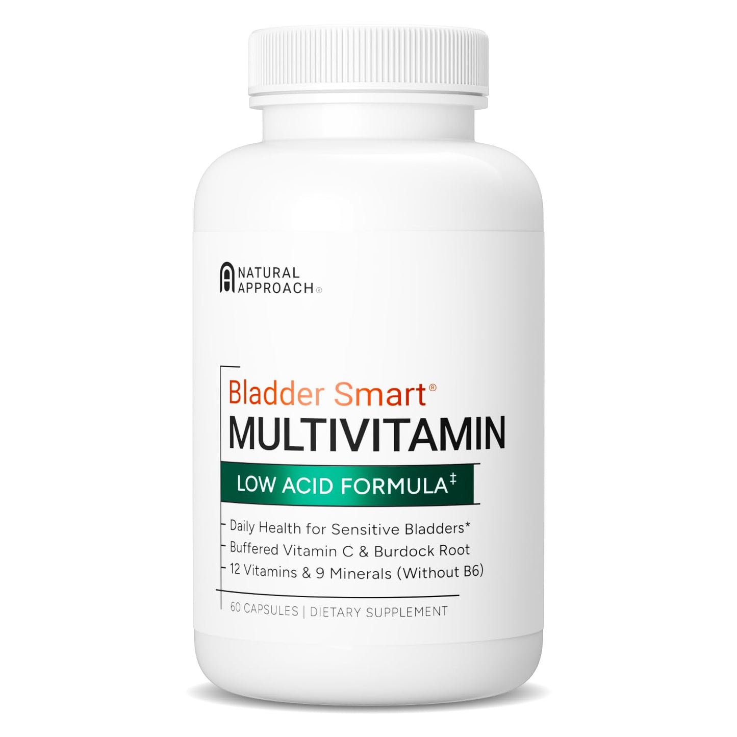 Bladder Smart Low-Acid Multivitamin for Sensitive Bladders 60 Capsules