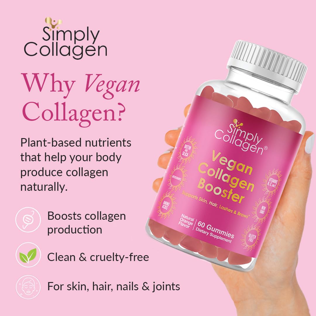 Simply Collagen Vegan Collagen Gummies 60 Count