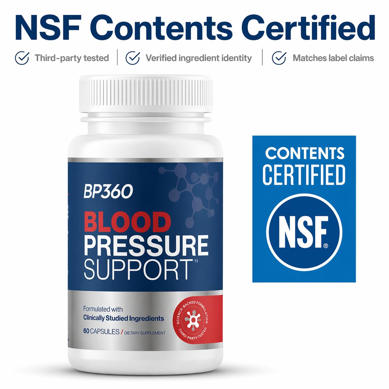 BP360 Blood Pressure Supplements Capsule 60 Count