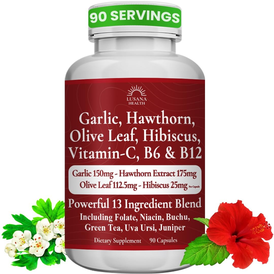 Lusana Health Blood Pressure Support Capsule, 90 Count