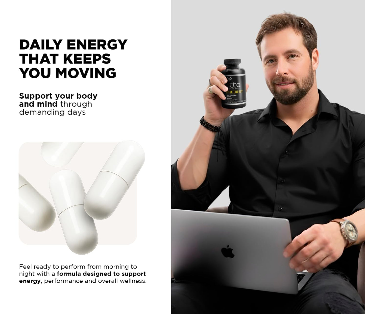 Vitta Supplements Vitta Energy Daily Nutritional Support Capsule, 1 Count