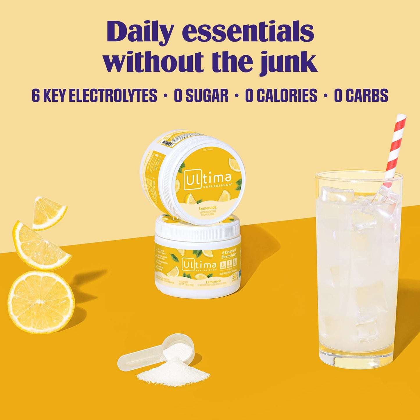 Ultima Replenisher Lemonade Electrolytes Powder 3.7 oz