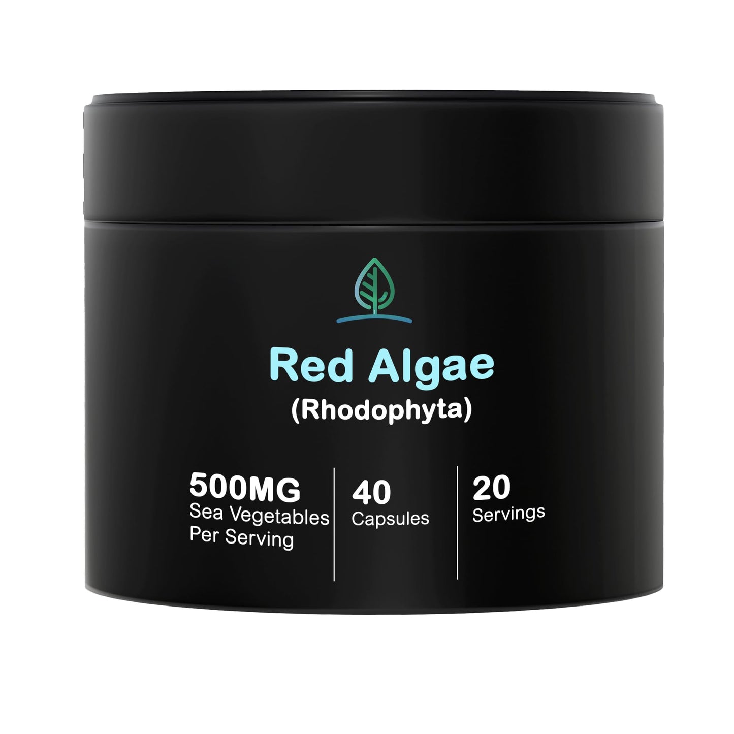 Holistic Bin Red Marine Algae Capsules Gigartina and Dumontiacea Red Algae Supplements, 40 Capsules