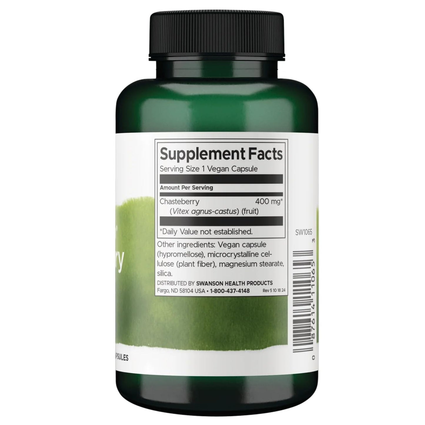 Swanson Chasteberry Fruit Capsules 240 Count