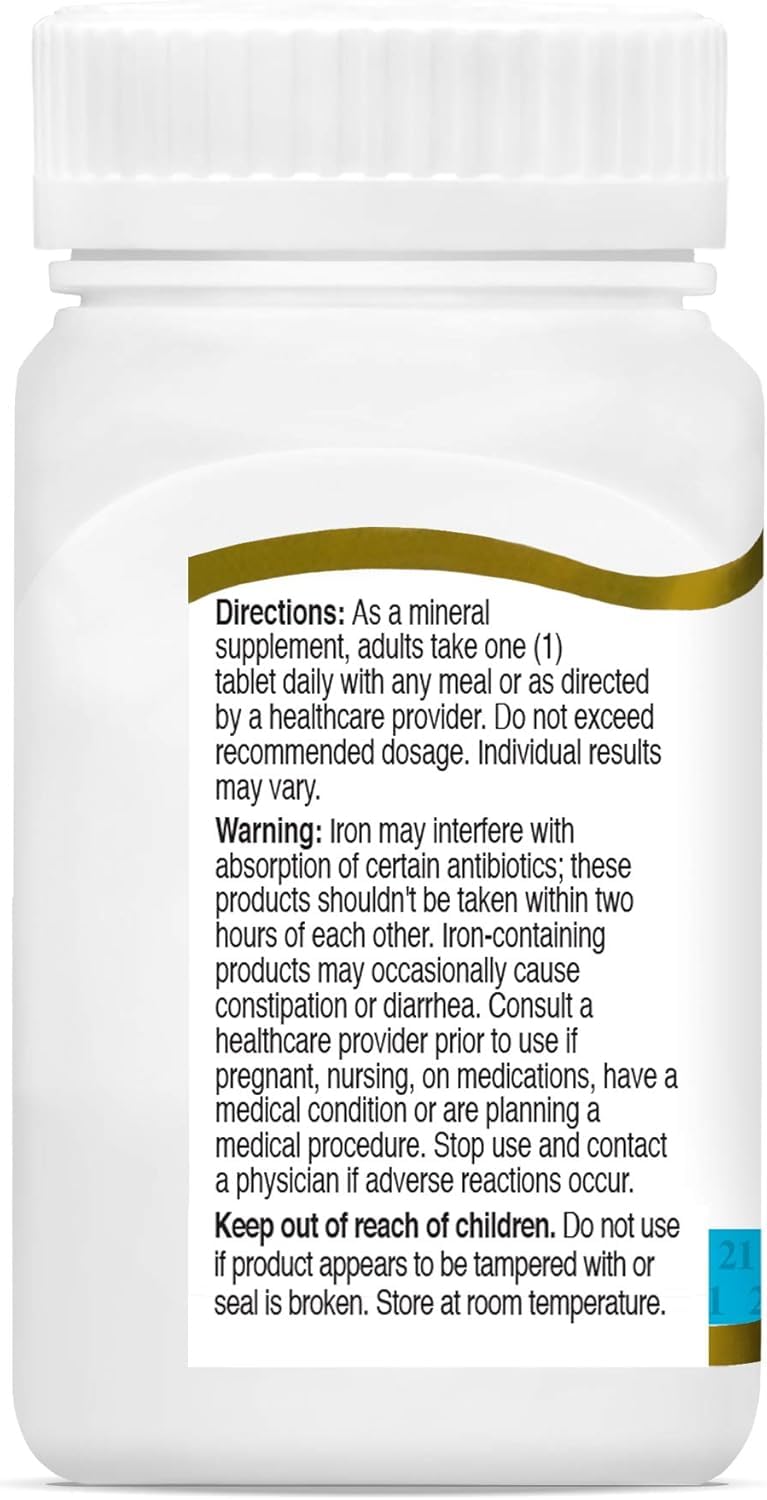 21st Century Iron 65 mg with Ferrous Sulfate 325 mg, 360 Tablets