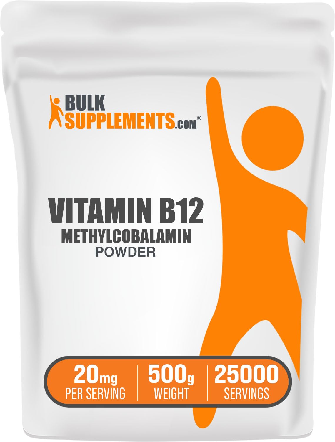 BulkSupplements Vitamin B12 Methylcobalamin Powder, 17.64 Ounce