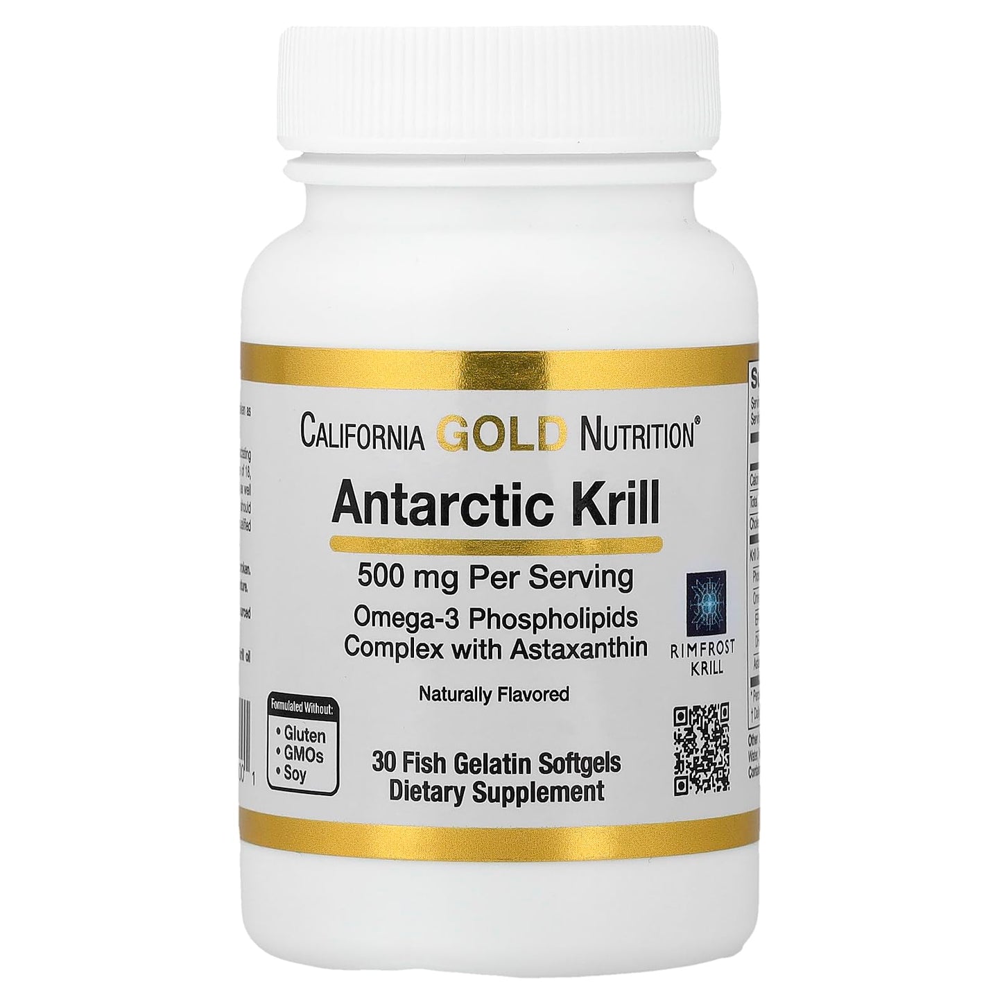 California Gold Nutrition Antarctic Krill Oil Softgels 30