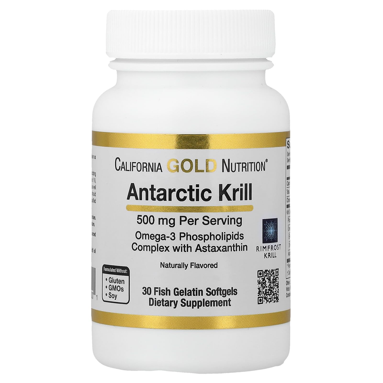 California Gold Nutrition Antarctic Krill Oil Softgels 30