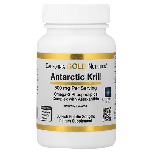 California Gold Nutrition Antarctic Krill Oil Softgels 30