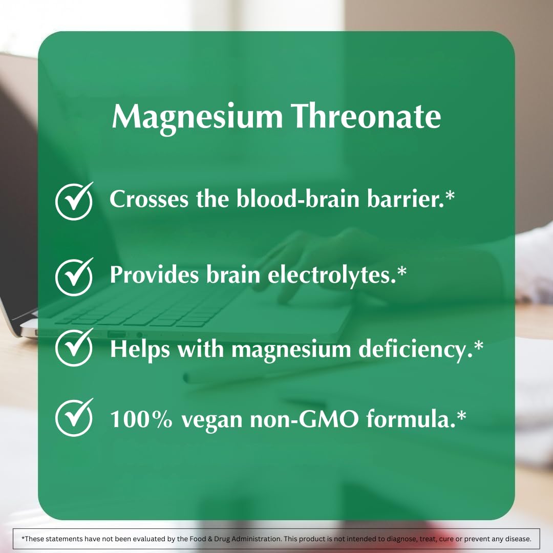 PROVITA Magnesium L-Threonate Supplement Capsule, 90 Count