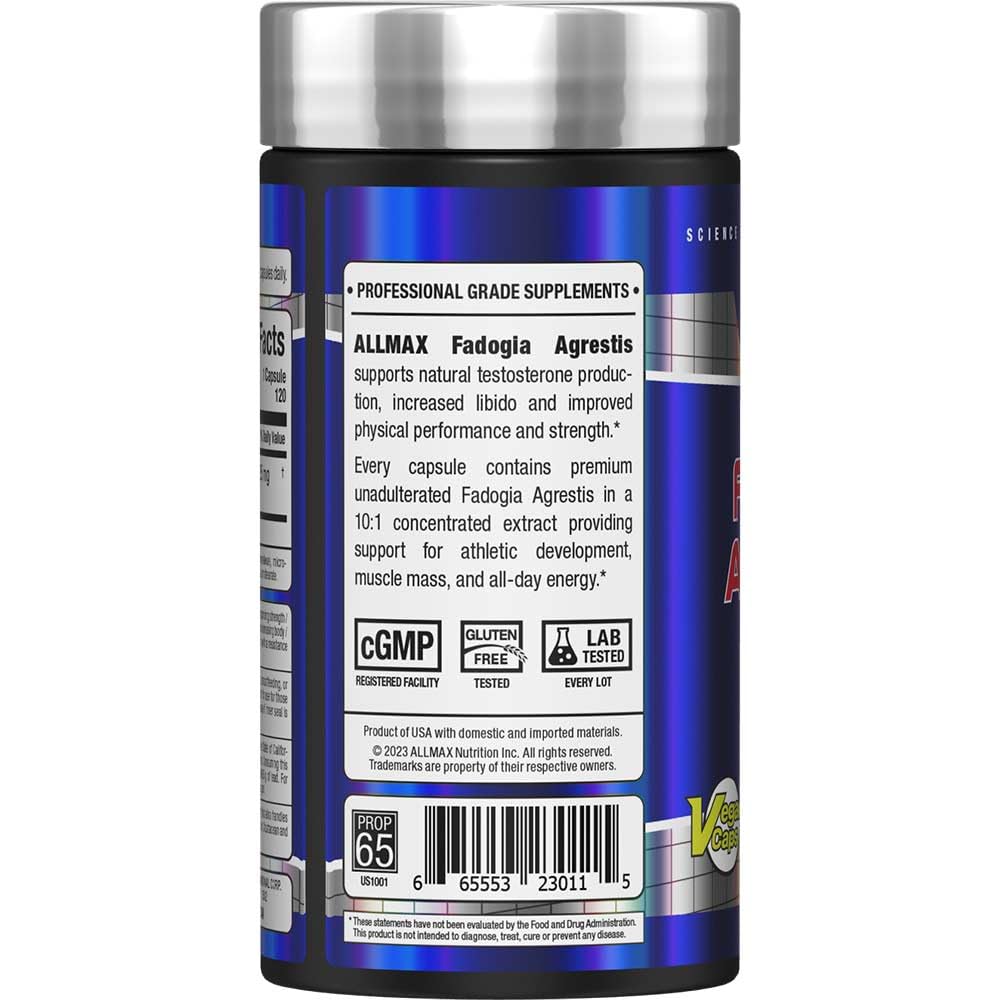 ALLMAX Fadogia Agrestis Capsules 120 Count