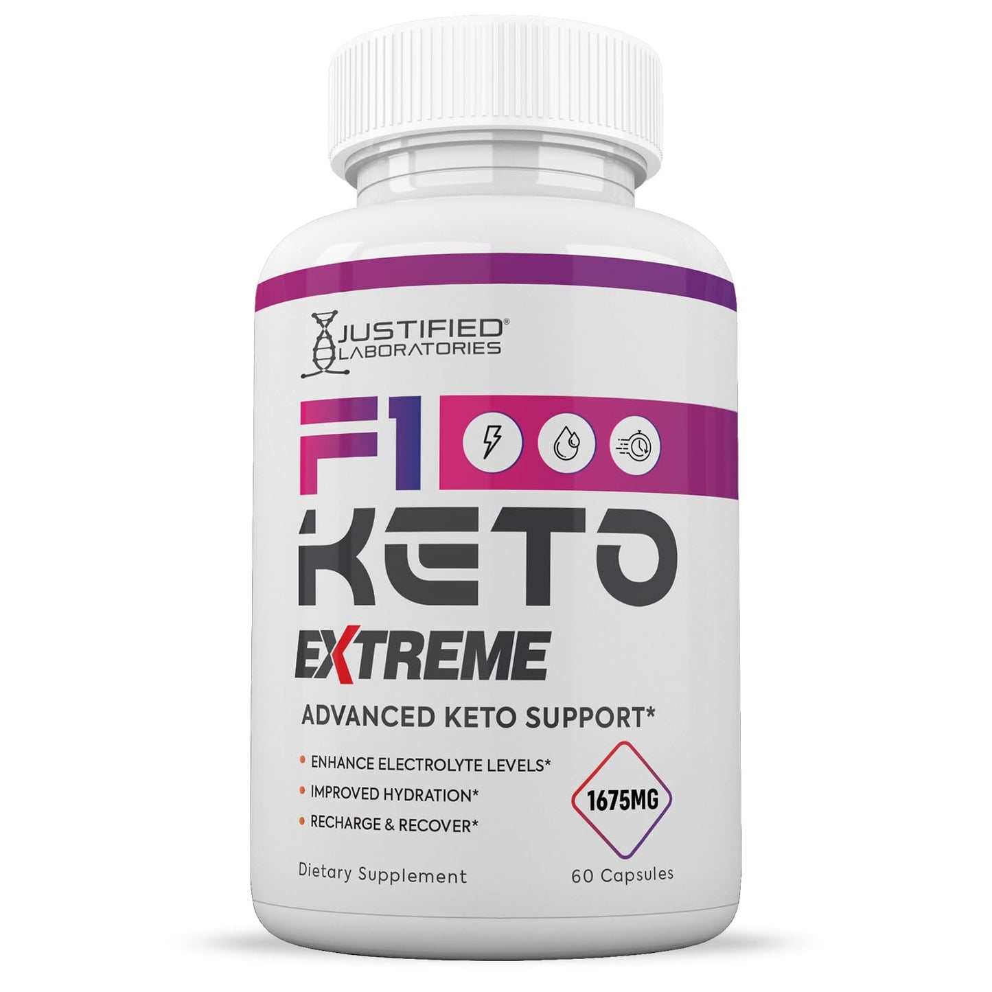 Justified Laboratories F1 Extreme 1675mg Capsules, 60 Count