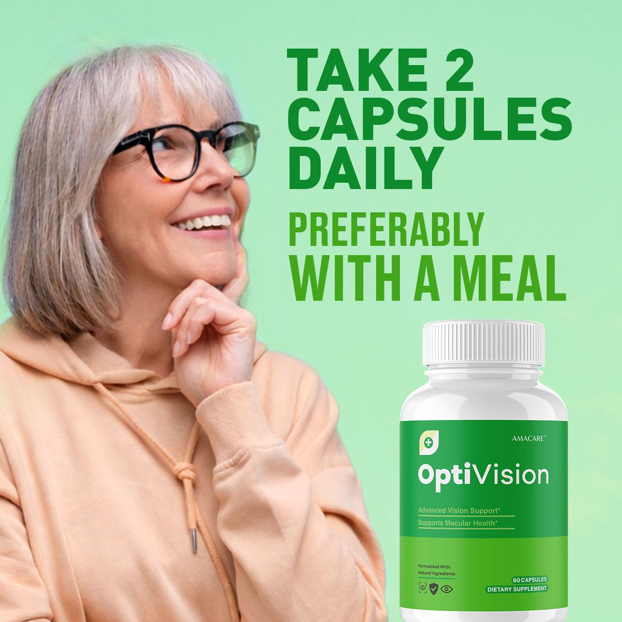 AMACARE Optivision Eye Vitamins Capsules 120