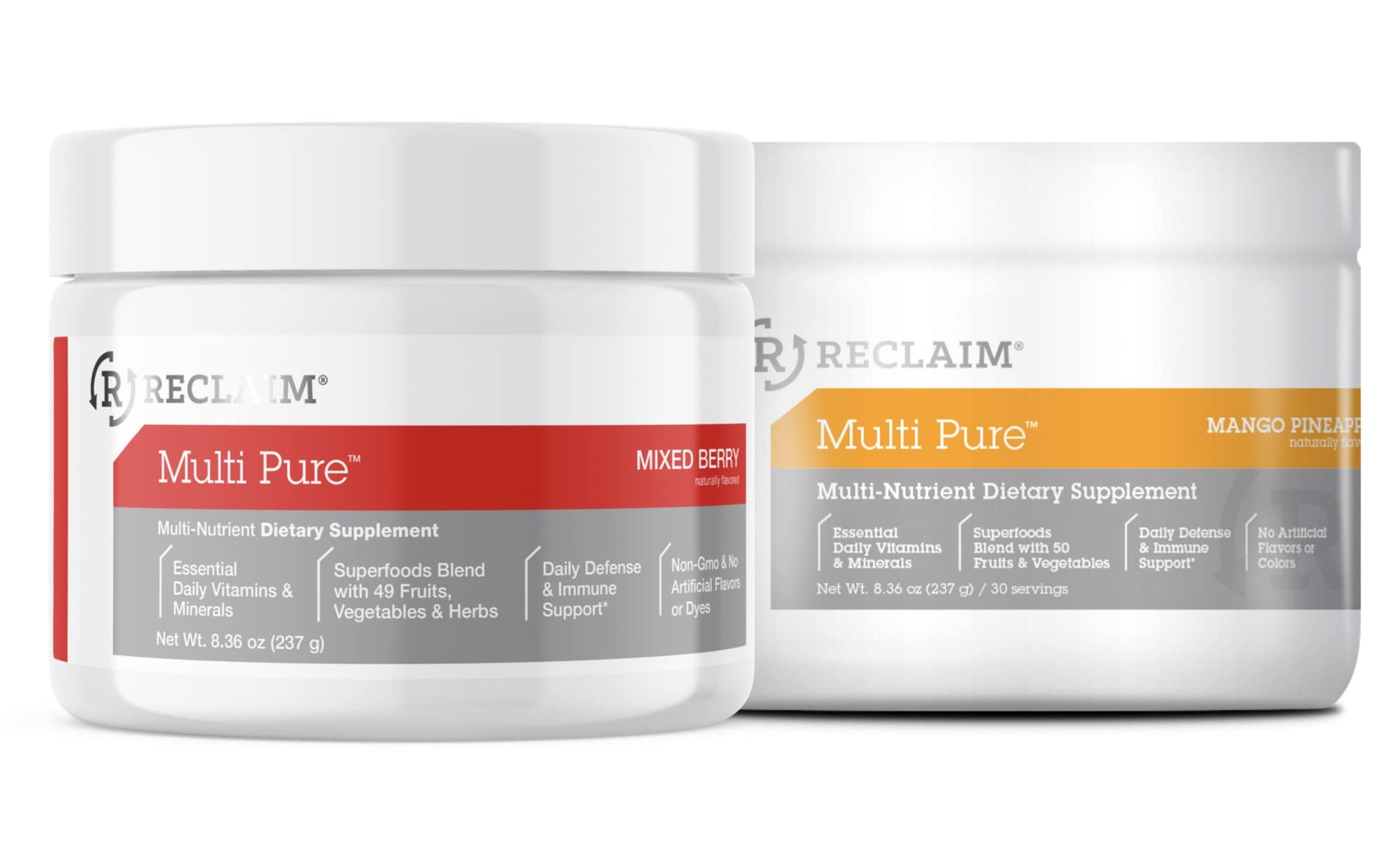 Complete Nutrition Reclaim Multi Pure Variety Pack Powder, 18 Servings