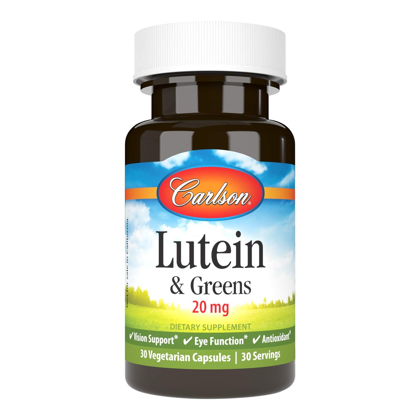 Carlson Lutein & Greens Capsules 30 Count
