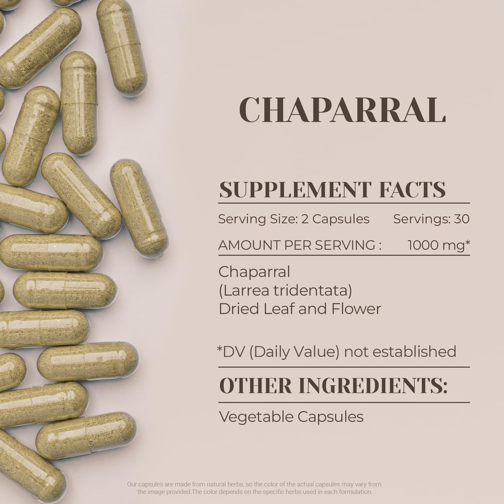 Garden Organics Chaparral Capsule, 60 Count